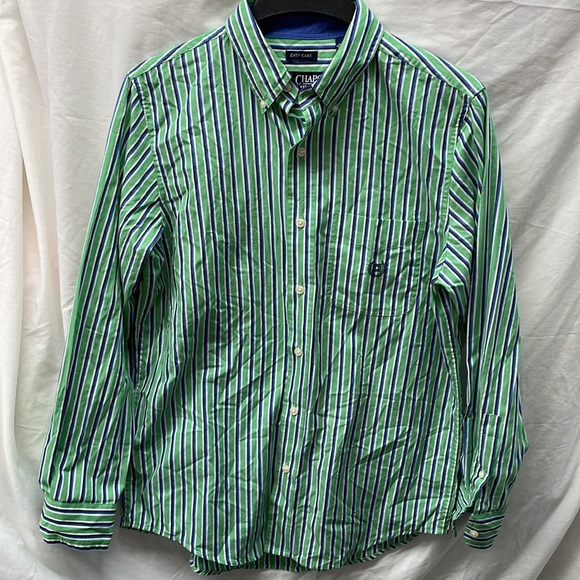 Chaps est 1978 button down long sleeve shirt men sz s - Picture 2 of 4